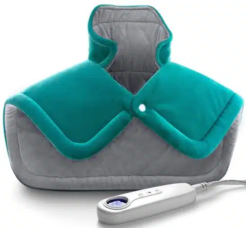 IZZUBIZ Heating Pad for Neck Shoulder and Back Pain Relief, Electric Weighted Heating Pad for Cramps, Knee, Leg and Foot, Gifts for Mothers Day, Fathers Day, Christmas, Birthday, Women, Men, Dad, Mom