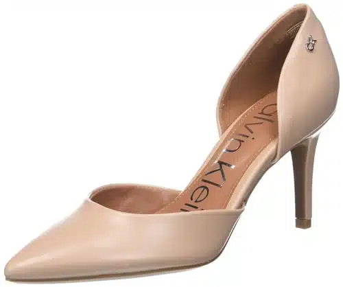 Calvin Klein Women's Gloria Pump, Barely Nude ,