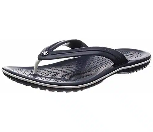 Crocs Unisex Crocband Flip Flops, Navy, enomen