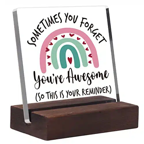 Encouragement Gifts For Best Friend, Clear Desk Decorative Sign, Inspirational Gifts For Women, Social Worker Office Desk Decor