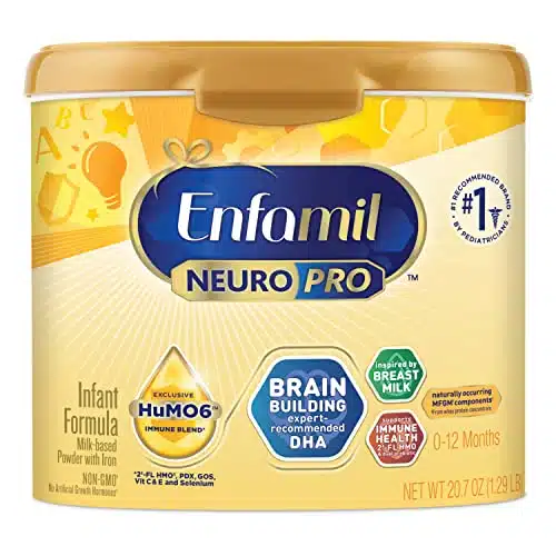 Enfamil NeuroPro Baby Formula, Infant Formula Nutrition, Triple Prebiotic Immune Blend, 'FL HMO, & Expert Recommended Omega DHA, Perfect Choice for Baby Milk, Non GMO, Powder Tub, Oz