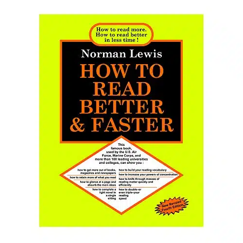 How to Read Better & Faster