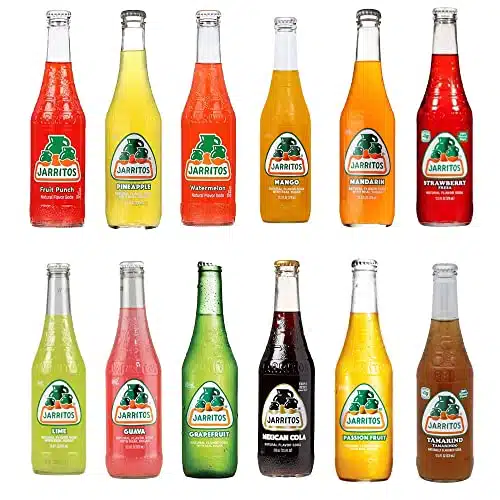 Jarritos Mexican Soft Soda Drink Variety Pack Glass Bottle fl oz Pack by Qualitatt