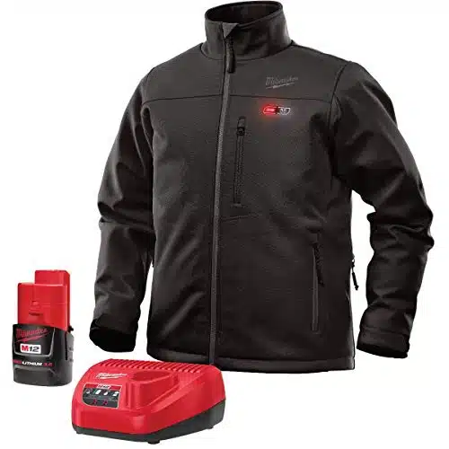 Milwaukee Heated Jacket Kit   Battery and Charger Included (Large, Black)