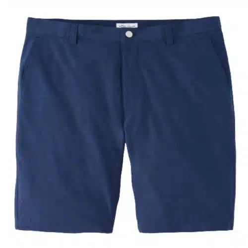 PETER MILLAR Mens Shackleford Performance Hybrid Golf Short   Navy