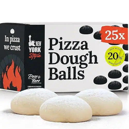 Poco Bero Pizza Dough â x oz Frozen Pizza Dough Balls â Perfect Pizza Oven Accessories for inch Pizzas â Fresh NY Style Pizza â Works in Pizza Oven and Conventional Oven