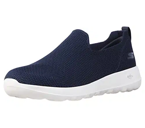 Skechers Men's Go Max Athletic Air Mesh Slip on Walking Shoe, NavyWhiteWhite,