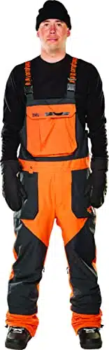 Thirtytwo Mens Basement Snow Sport Bib   Orange  X Large