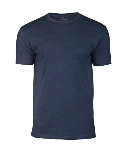 True Classic Tees  Premium Fitted Men's T Shirt  Crew Neck  Navy Tee