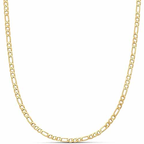 Amazon Essentials K Gold Plated Figaro Chain , Yellow Gold