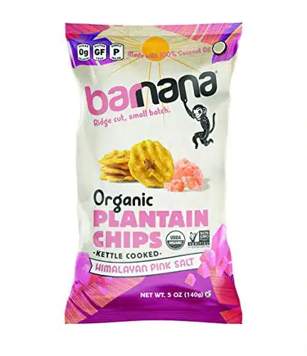 Barnana Organic Plantain Chips with Himalayan Pink Salt, Oz