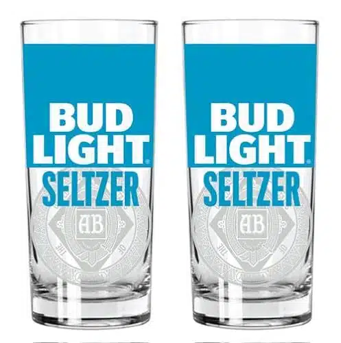 Bud Light Seltzer Glasses   Set of