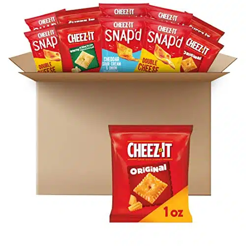 Cheez It Cheese Crackers, Baked Snack Crackers, Lunch Snacks, Variety Pack (Packs)