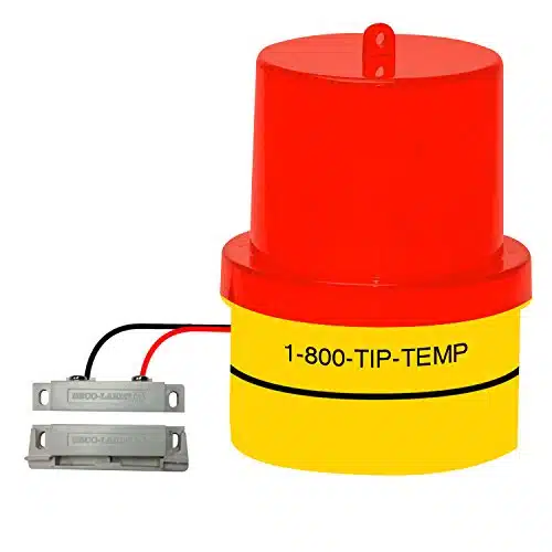 Door Ajar Warning Light Door Ajar, Open Door, Freezer Door, Warehouse Door or Window Warning Signal Light Battery Operated with Ft. Extension Wire, Magnetic Base and Free Batteries