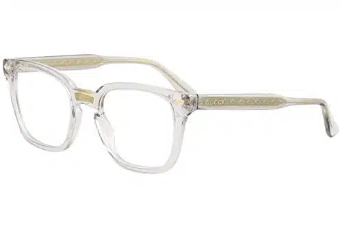 Gucci Rectangular Eyeglasses GGO Transparent Gray mm