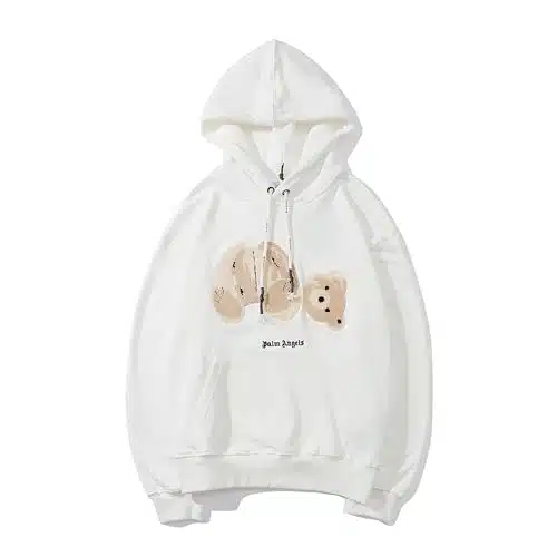 OLGyn Men's and Women's Couple Tide Sweatshirt Palm hoodies Angel Hip Hop Fall Pullover Round Neck Loose Sweatshirt XL