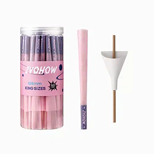 Pink Pre rolled Cones PACKS   inch Classic King Size Rolling Paper With Loader and Packing Sticks   Pink Cones Rolling Paper (Packs + Loader)