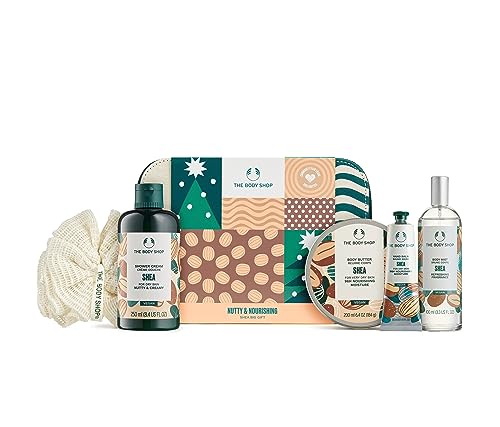 The Body Shop Nutty & Nourishing Shea Big Body Care Holiday Gift Set, Vegan, Piece Set