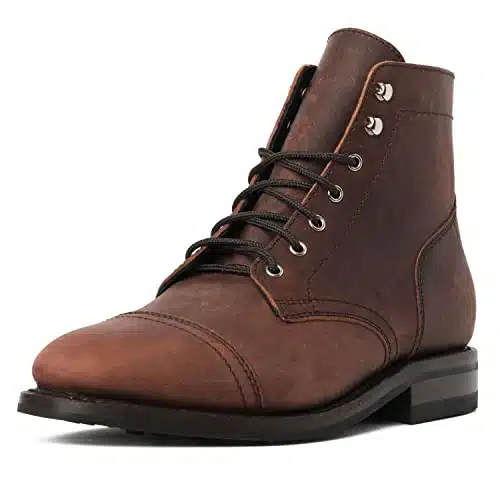 Thursday Boot Company Men's Captain Rugged and Resilient Cap Toe Boot, Arizona Adobe,