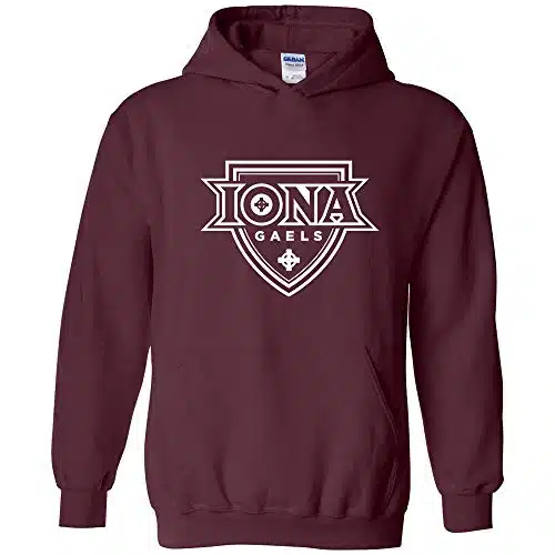 UGP Campus Apparel AH  Iona Gaels Primary Logo Hoodie   Small   Maroon