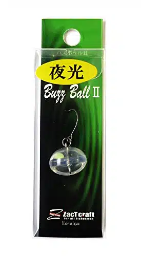 ZacT Craft Buzzball II G Lure, Luminous Green.