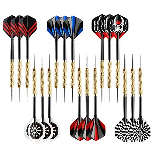 Accmor Steel Tip Darts, Professional Metal Darts, Darts Metal Tip Set, Metal Darts for Dartboard,pcs