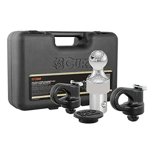 CURT OEM Puck System Gooseneck Hitch Kit, K, In Ball, Fits Select Silverado, Sierra , HD, F , F , Nissan Titan XD