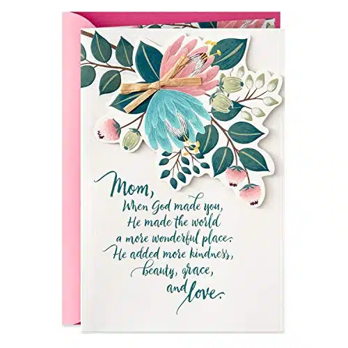 Hallmark DaySpring Religious Mother's Day Card for Mom (Kindness, Beauty, Grace, Love)