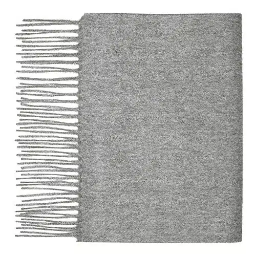 Lona Scott % Cashmere Scarf, Plain Scarf, Grey