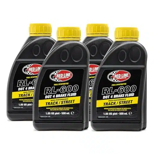 Red Line RL High Performance TrackStreet DOT Brake Fluid () Ounce, Pack