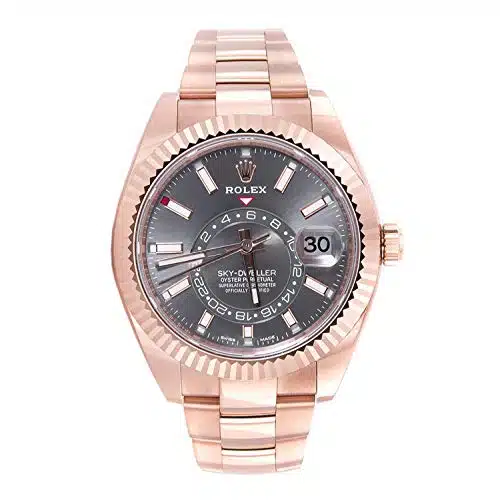 Rolex Sky Dweller Sundust Dial kt Everose Gold Mens Watch