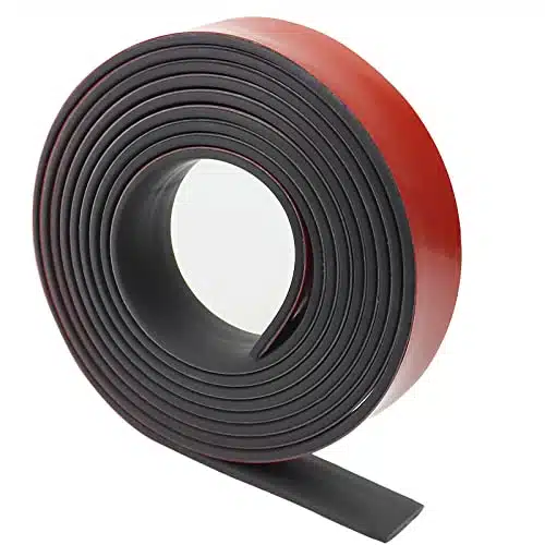 Adhesive Rubber Strips Neoprene Rubber Sheet, Solid Rubber Sheets Rolls for Pads, Crafts, DIY Gaskets, Seals (ide, Thick, ' Long)