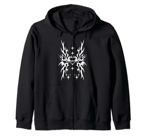 Awesome Demon Heart Sigil Cybersigilism For Cyber Tattooist Zip Hoodie