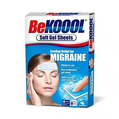 BeKOOOL Migraine Gel Sheets   Count