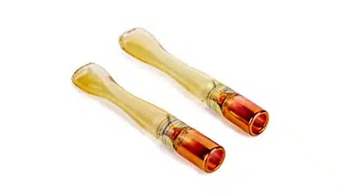 Dr. Watson   Glass Cigarette Holders, Handmade Cigarette Mouthpiece, Fits Regular Cigarettes, Great for Roll Ups (Set of )