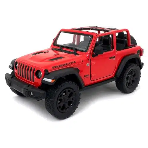 Jeep Wrangler Rubicon No Top Red   Kinsmart PB