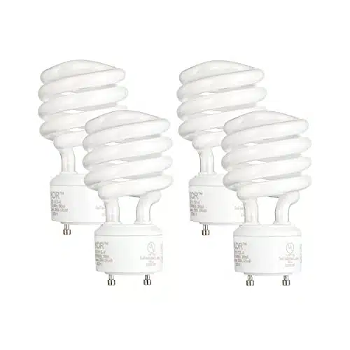 KOR (Pack of ) att Mini Spiral   GUBase   ( Equivalent)   Tini Twist   CFL Light Bulb (Bright White (K))