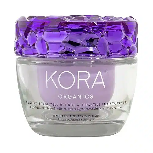 KORA Organics Plant Stem Cell Retinol Alternative Moisturizer, Active Retinol Alternative Blend Smooths Wrinkles and Firms Skin, fl oz