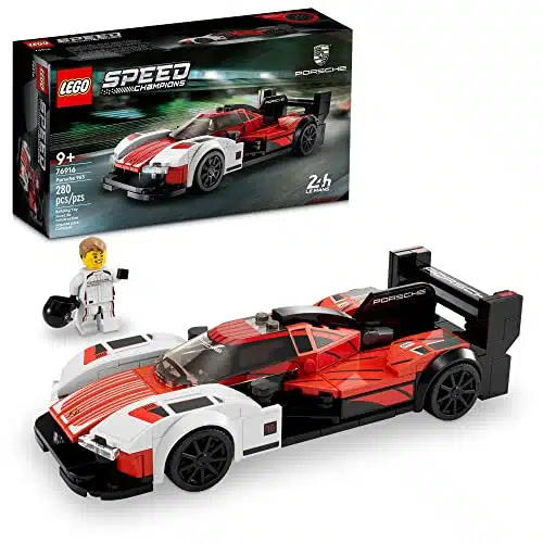 LEGO Speed Champions Porsche , Model Car Building Kit, Racing Vehicle Toy for Kids, Collectible Set with Driver Minifigure