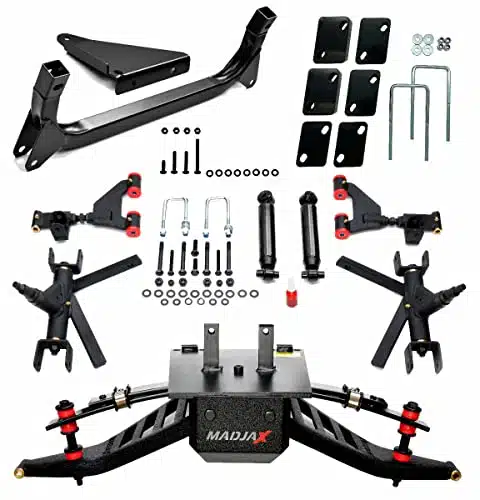 MadJax King XD Golf Cart Lift Kit for Yamaha GDrive () and Drive(Up) with Solid Axle Rear Suspension + lb Counterweight Kit