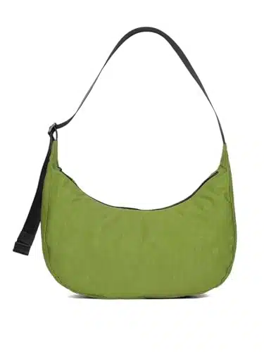 Medium Nylon Crescent Bag   Casual Shoulder Crossbody with Adjustable Strap & Dual Interior Pockets