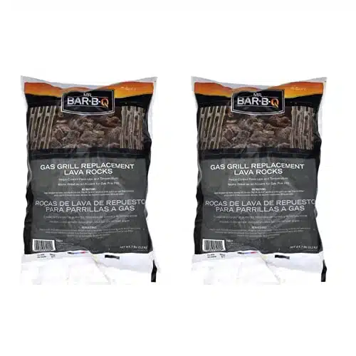 Natural Lava Rocks for Fire Pit  Lava Rocks for Gas Grills Charbroilers  Reduces Flare Ups  Even Heat Distribution  x Lb. Bag of Fire Pit Lava Rocks  by FryOilSaver Co. Pack