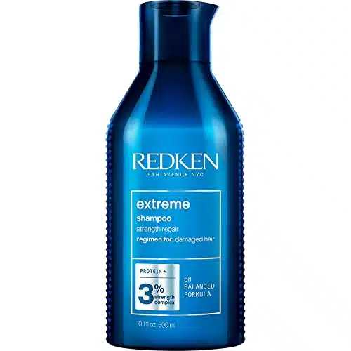 Redken Extreme Shampoo  Prevents Hair Breakage & Repair for Damaged Hair  Strengthen and Fortify  Infused With Proteins  For Weak, Brittle Hair  Fl Oz