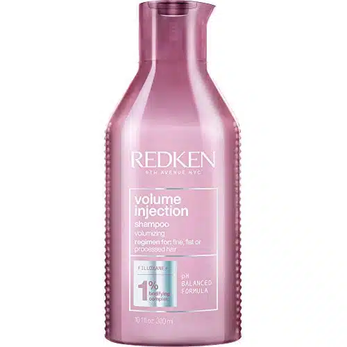 Redken Volume Injection Shampoo  For Fine Hair  Adding Lift & Body  Paraben Free  Fl Oz (Pack of )