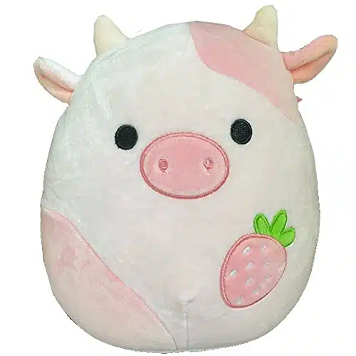 Squishmallows Official Kellytoy Plush Farm Squad Squishy Soft Plush Toy Animals (Reshma Cow (Strawberry), Inch)