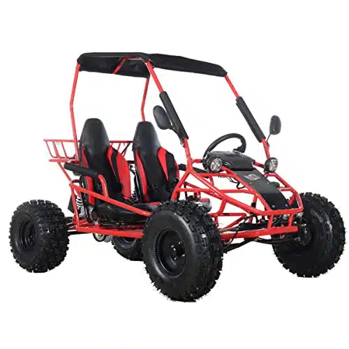 X PRO Rover ZongShen Engine Go Kart with Speed Semi Automatic Transmission wReverse,Big heels! (Red)