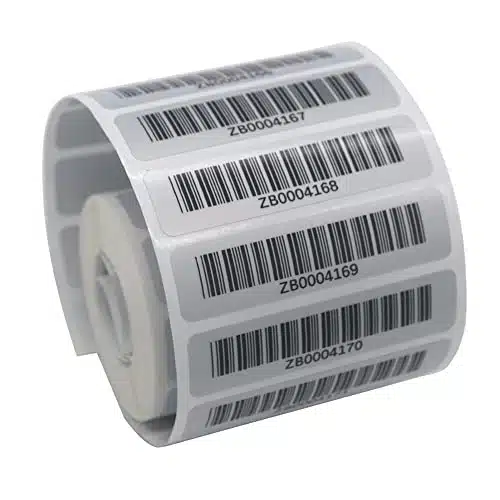 ZbZcYmt Asset Tags   Pre Printed Barcode Labels (Roll of )