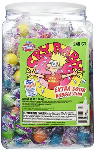 Cry Baby Extra Sour Bubble Gum ct. Tub, oz