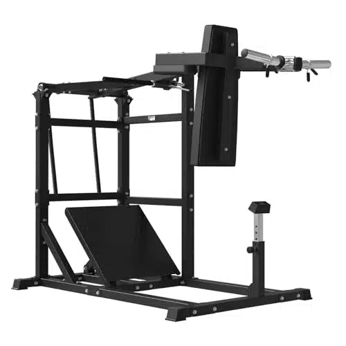 GMWD Pendulum Squat Machine, Plate Loaded Hack Squat Machine, Lower Body Strength Training, Leverage Squat Machine Home Gym