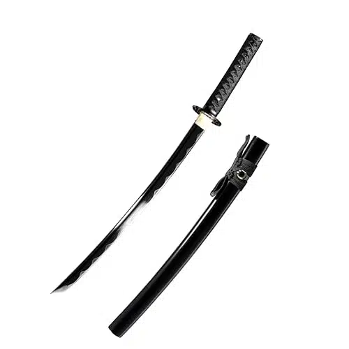 JIHPEN sword,Wakizashi Sword Full Tang Katana Sword Set,Spring Steel, Sharp   in (Wakizashi   in)